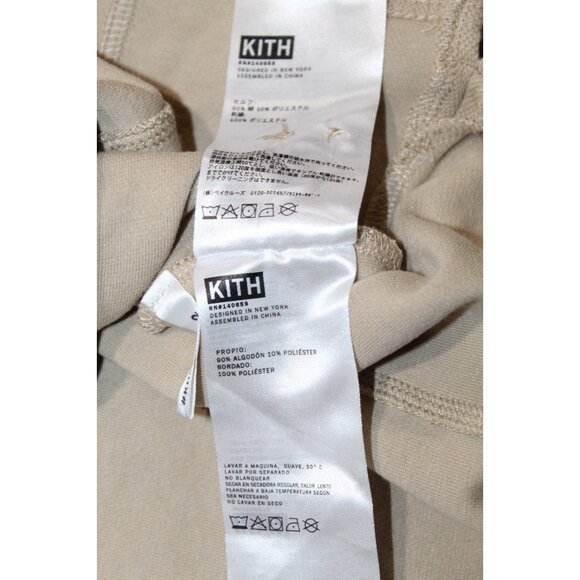 KITH Pique Essex Henley Popover Beige Canvas 2022 MINT Size Medium - Picture 8 of 9